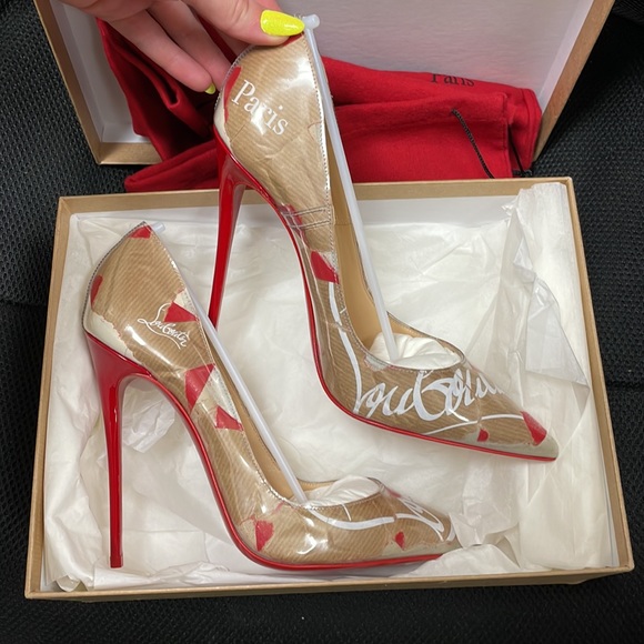NWT ❤️Christian Louboutin❤️So Kate 120 Kraft Paper Pumps - Picture 4 of 9